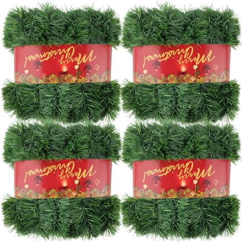 50ft Green Artificial Pine Christmas Garland for Indoor Outdoor Decor W5286