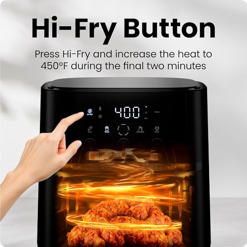 Air Fryer 6 QT Compact with Touchscreen and Nonstick Basket P678