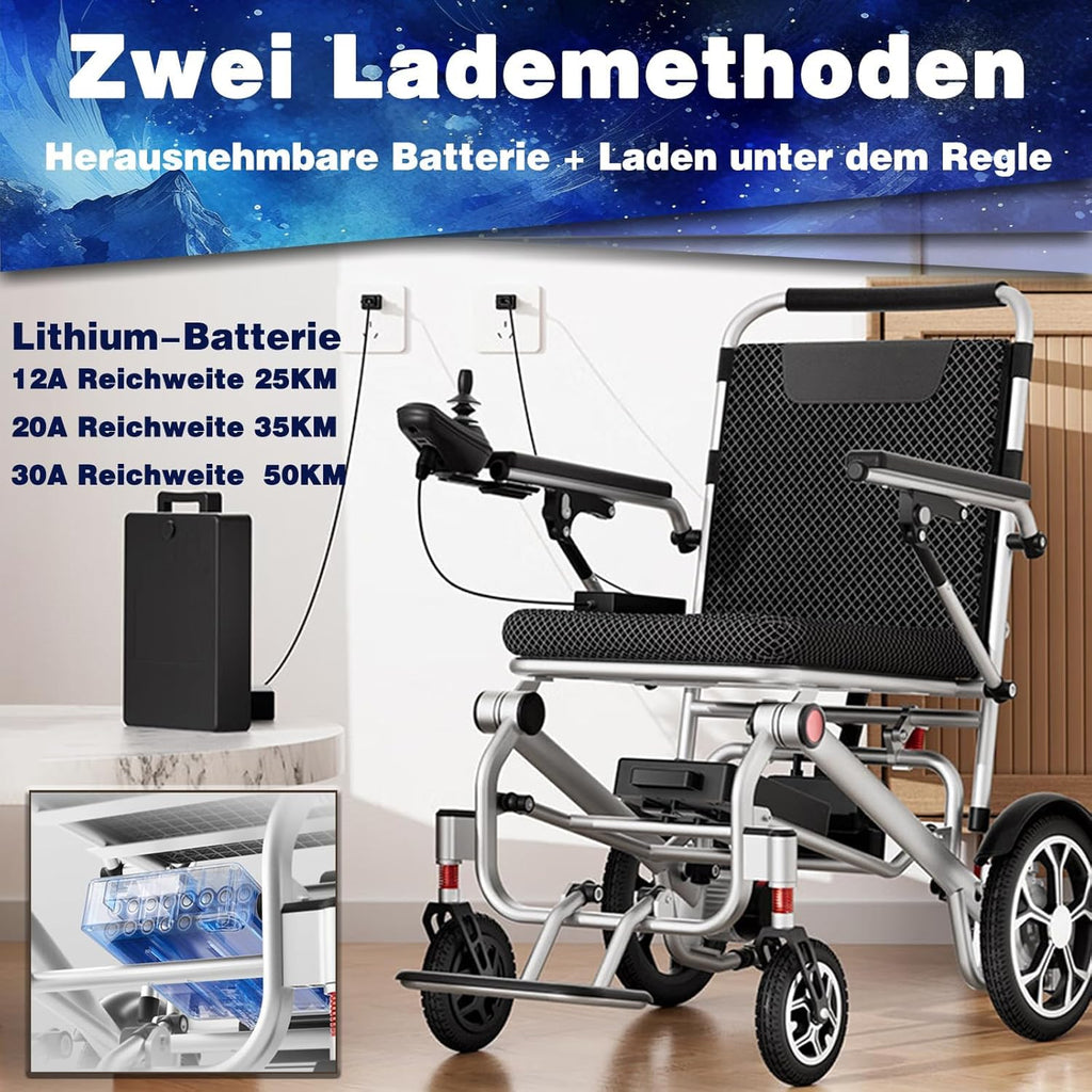 Lightweight Foldable Electric Wheelchair for Adults, All Terrain, Up to 330Lbs K88619