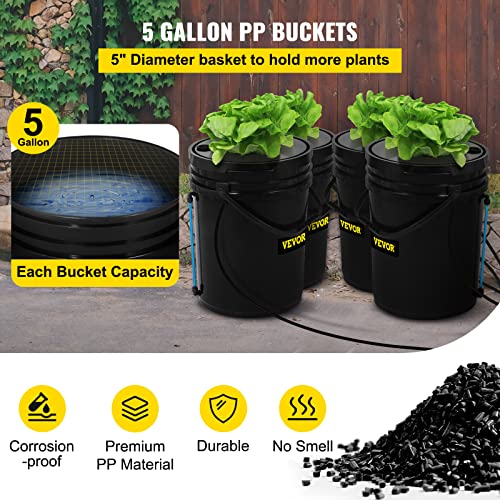 Hydroponics Grow System with Top Drip, Recirculating Deep Water Culture O89791