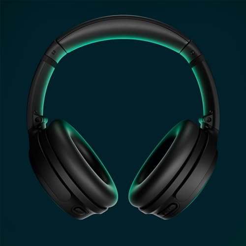Wireless Over Ear Noise Cancelling Headphones with Mic, 24 Hours Battery, White Smoke U64360
