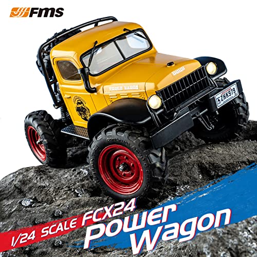 1/24 Power Wagon 4WD RC Crawler RTR Truck with LED Light and USB Charger Y4469
