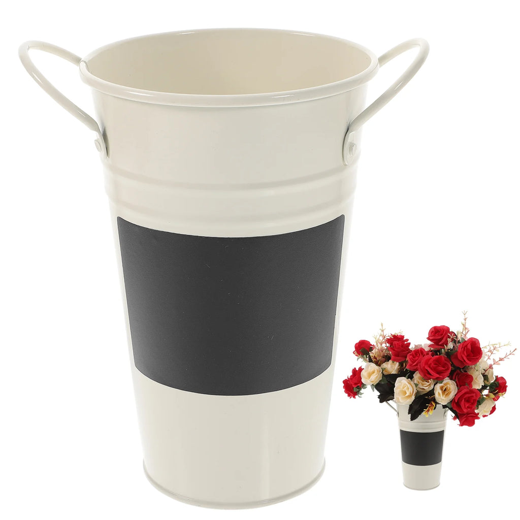 Tin Bucket Flower Pot for Succulents Q698017