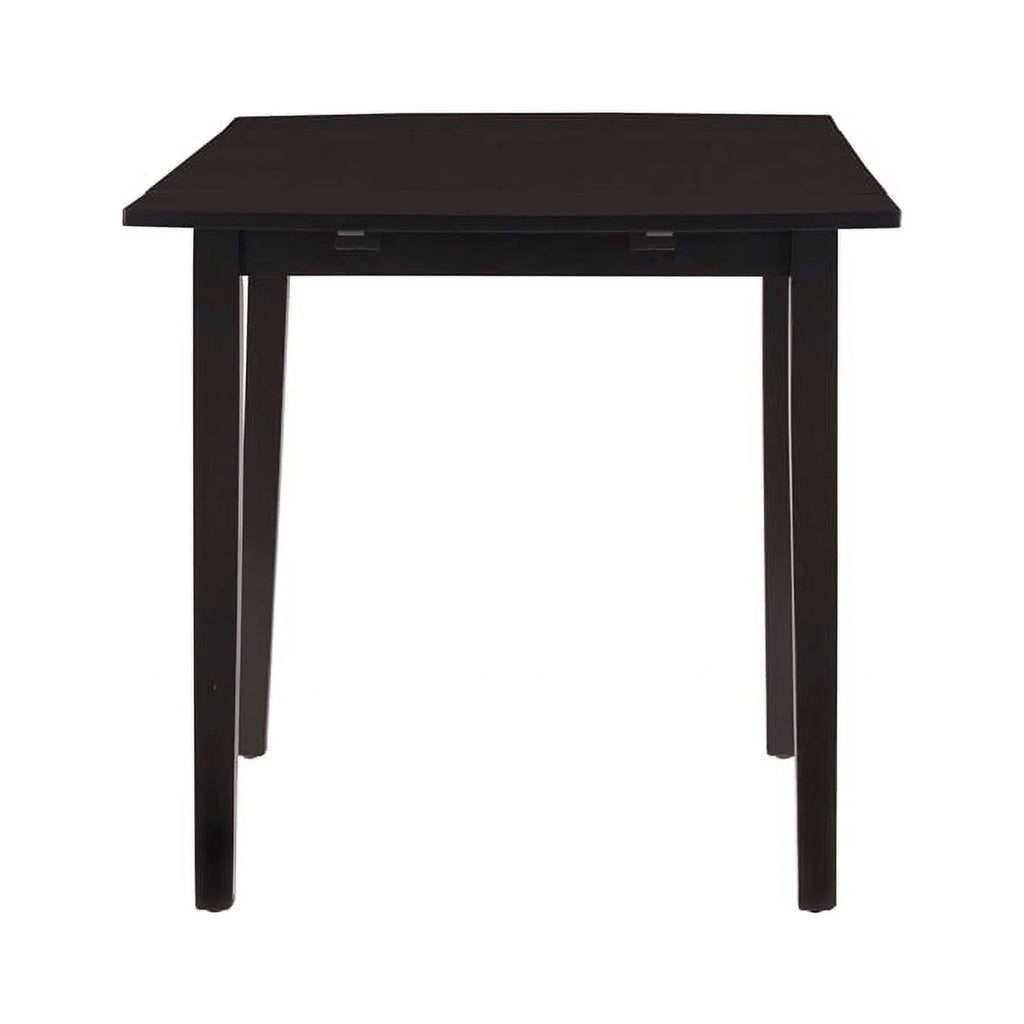 Square Wood Drop Leaf Table in Black P88507