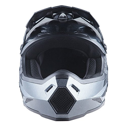 Adult Motocross Helmet Full Face Racing Style Matt Black D9788