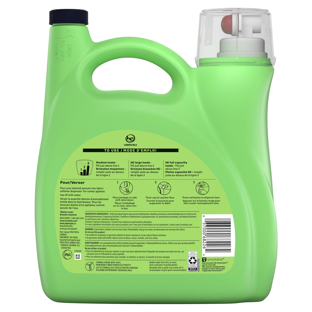 Liquid Fabric Softener, Moonlight Breeze, 150 Fluid Ounce M29246
