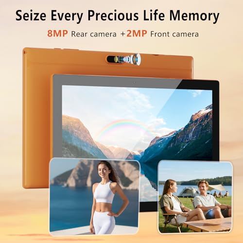 Tablet 10 Inch, 18GB RAM 128GB ROM, 2 in 1 with Keyboard Mouse Stylus G64709