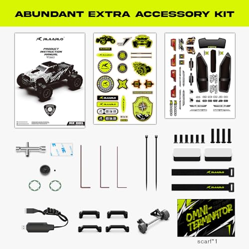 1/10 RTR Brushless RC Car, 50mph Off-Road Monster Truck, 4WD, Green K2965
