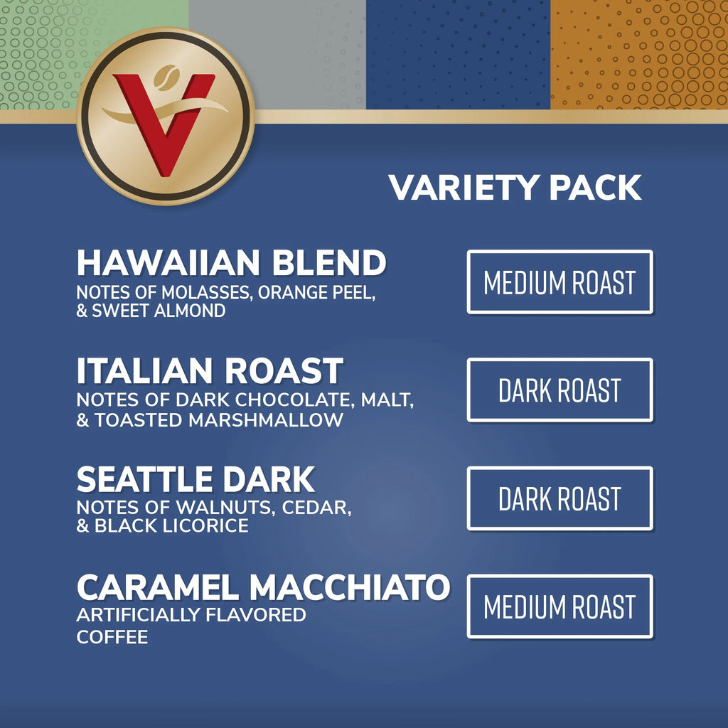 Specialty Coffee Variety Pack, Medium-Dark Roast, 96 Count Single Serve Pods I226249