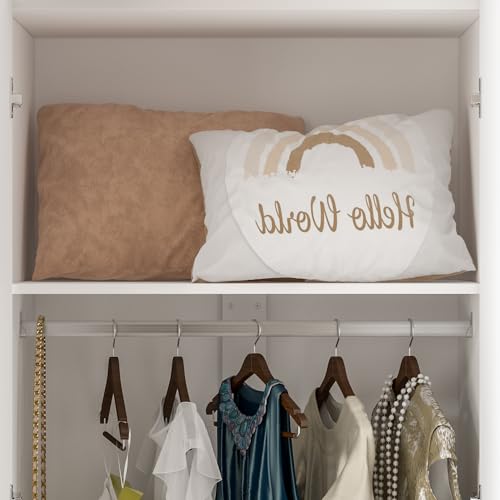 Large Armoire Wardrobe with 3 Doors and Storage Shelves T384798