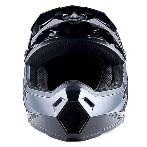 Adult Motocross Helmet Full Face Racing Style Matt Black D9788