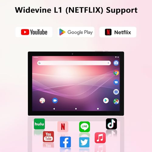 Tablet 10 Inch, 18GB RAM 128GB ROM, 2 in 1 with Keyboard Mouse Stylus G64709