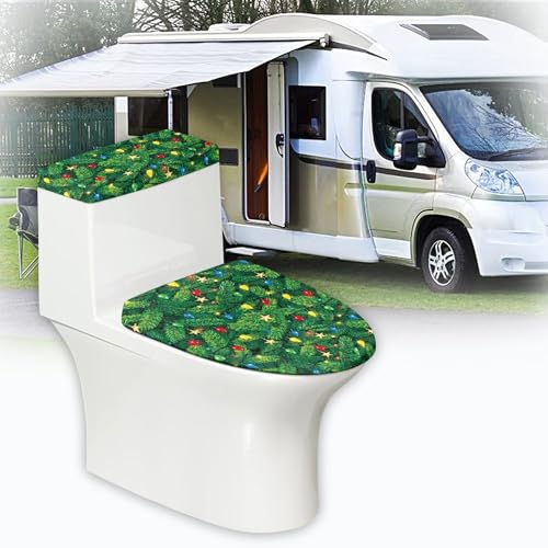 Christmas Toilet Lid and Tank Cover Set for Bathroom Decor K51670
