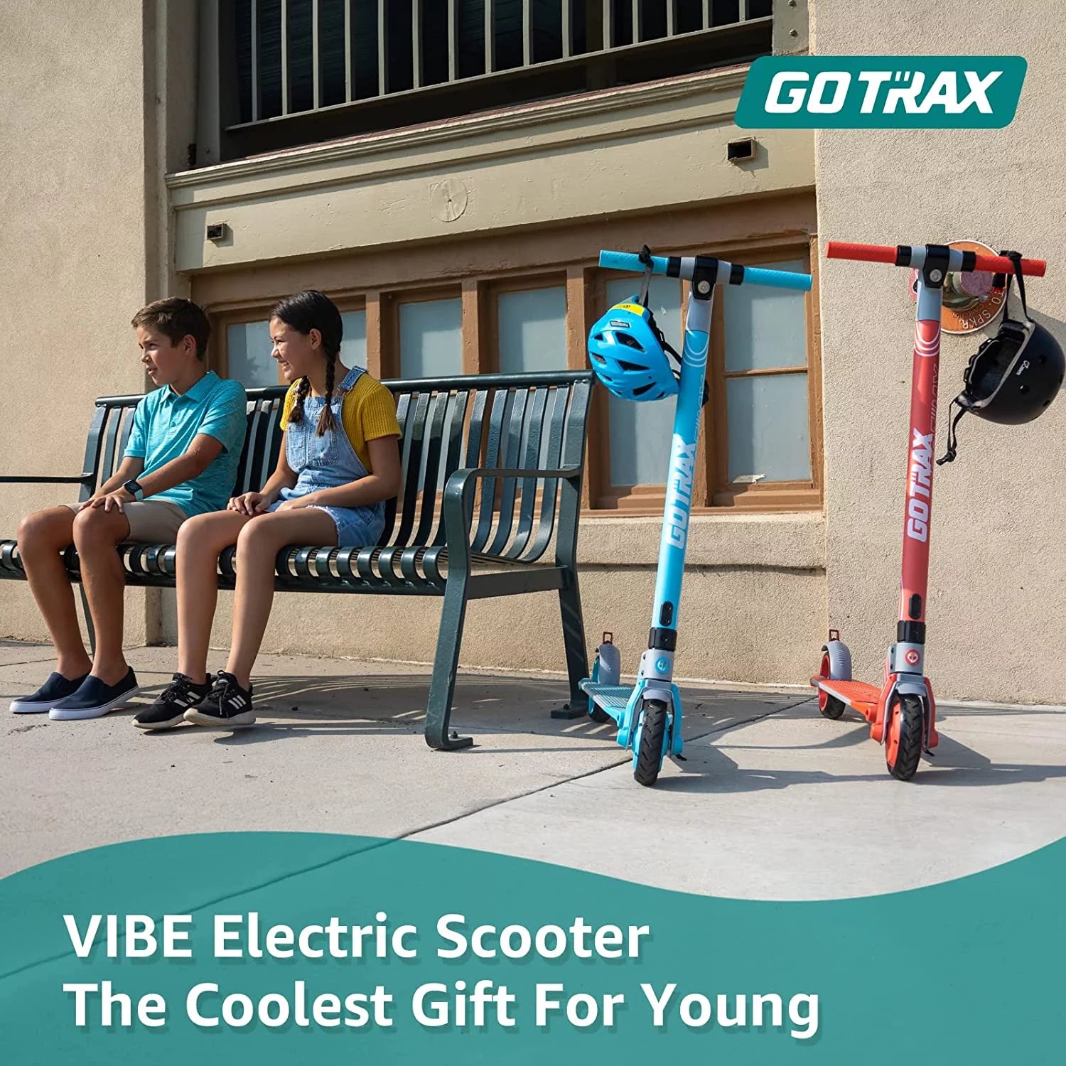 Electric Scooter for Kids Teens, 200W, Foldable, Blue V45836