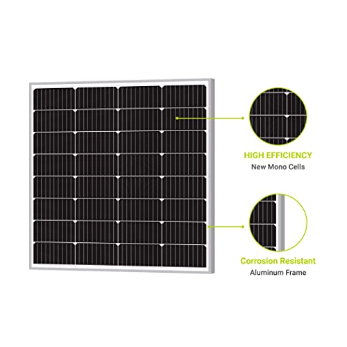 100W 12V Monocrystalline Solar Panel for RV Marine Boat Off Grid B953