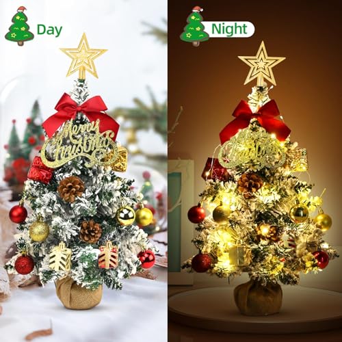 Green Tabletop Christmas Tree with LED Lights H5873