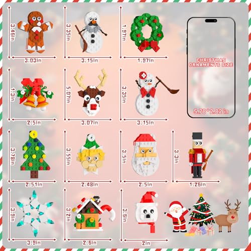 Christmas Ornaments Building Kit 13-in-1 for Kids T632