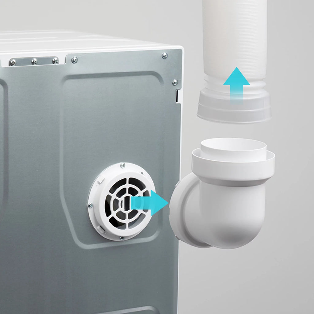 Portable Laundry Dryer with Easy Knob Control, Stainless Steel, Wall Mount Kit Included U8593