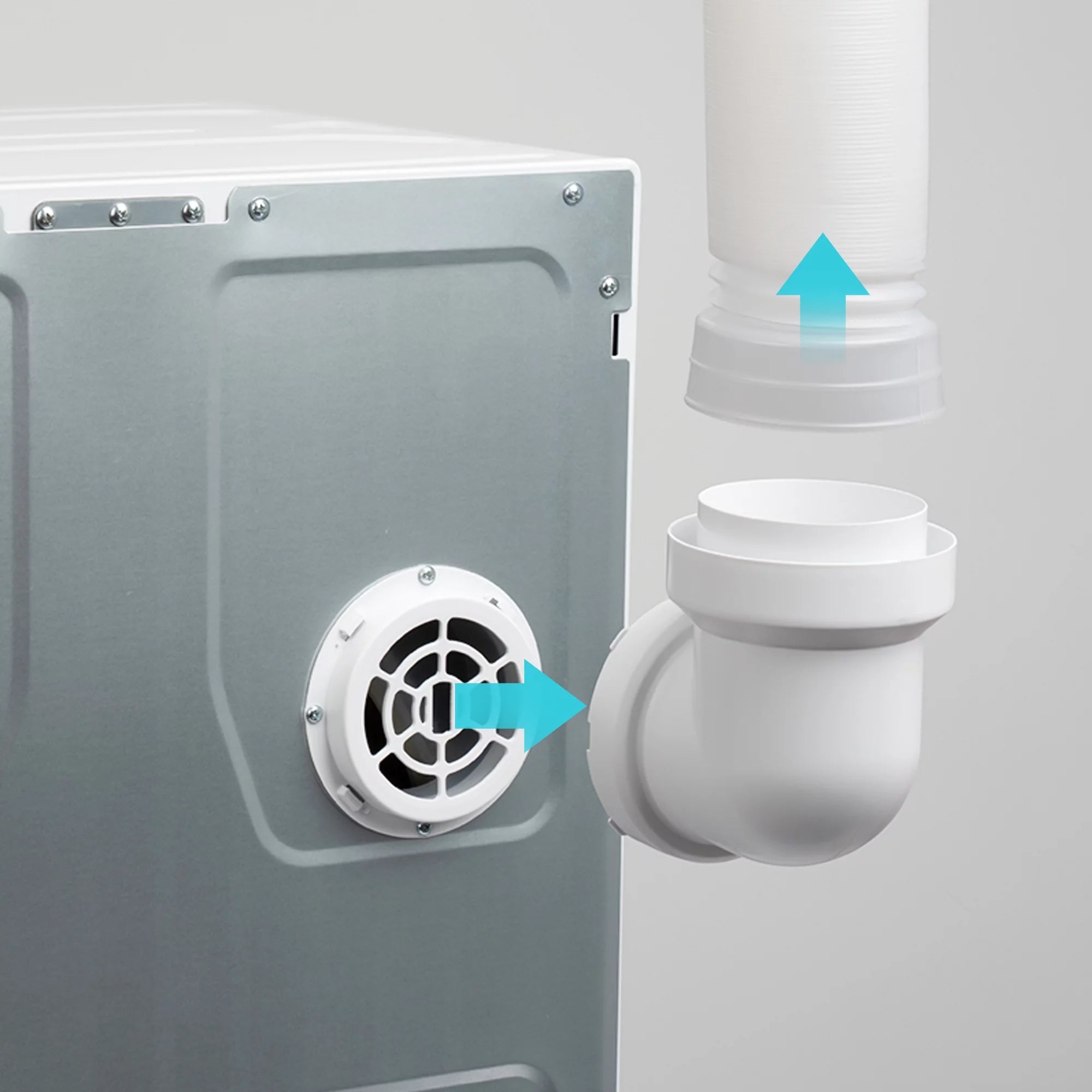 Portable Laundry Dryer with Easy Knob Control, Stainless Steel, Wall Mount Kit Included U8593