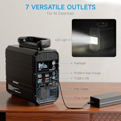 Portable Laptop Charger 31200mAh USB C Power Bank with 100W AC Outlet X64098