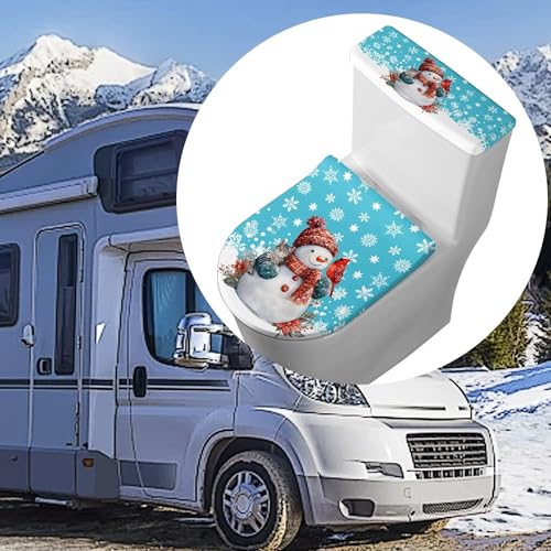 Christmas Toilet Lid and Tank Cover Set for Bathroom Decor K51670