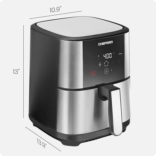 XL 8-Qt Touch Air Fryer, Digital Presets, Nonstick Dishwasher-Safe N17083