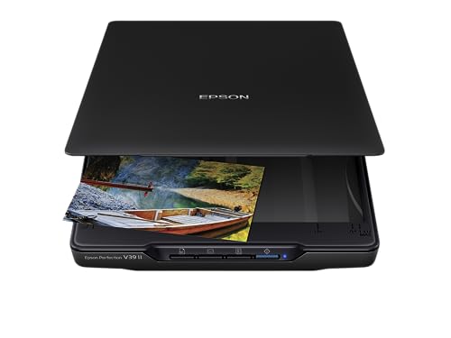 Color Photo and Document Flatbed Scanner, 4800 dpi, Black U567264
