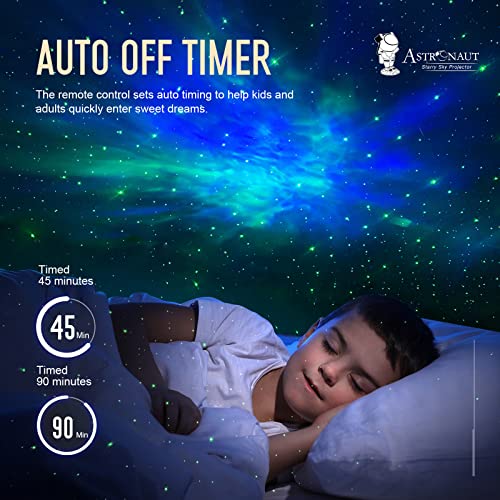 Astronaut Star Projector Night Light with Remote and Timer E396