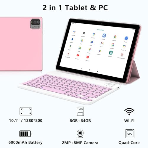 10 Inch Tablet with Keyboard and Stylus X77586