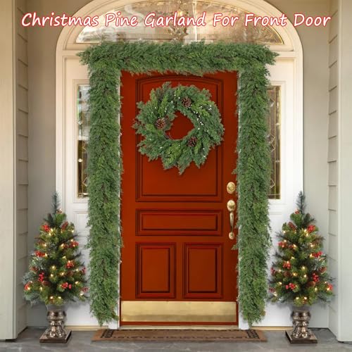 6 ft Christmas Cedar Garland - Realistic Greenery Cypress Artificial Pine Decor O44589