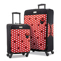 American Tourister Disney Softside Luggage with Spinner Wheels, Minnie Mouse Denim, 21-Inch