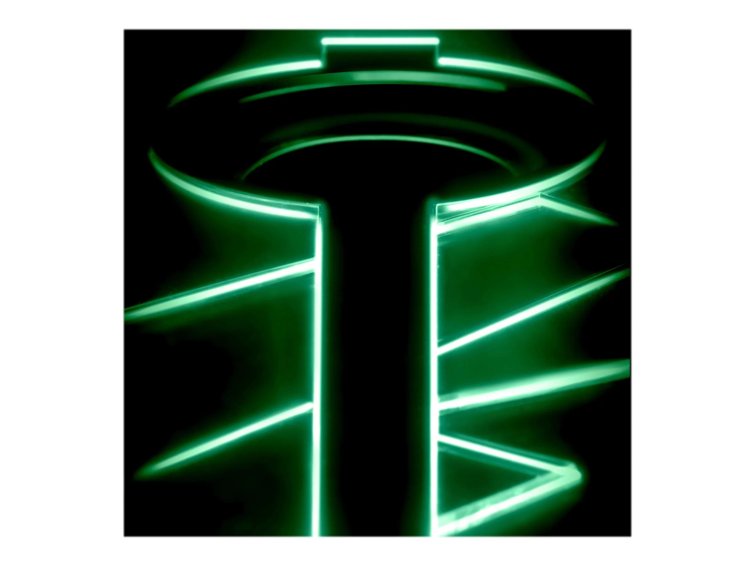Computer Speakers with Stereo Sound and Green LED Glow Lights C715544