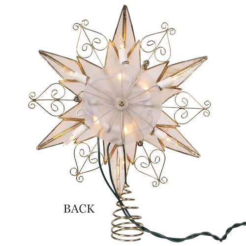 10-Light 6-Point Capiz Star Treetop H23685