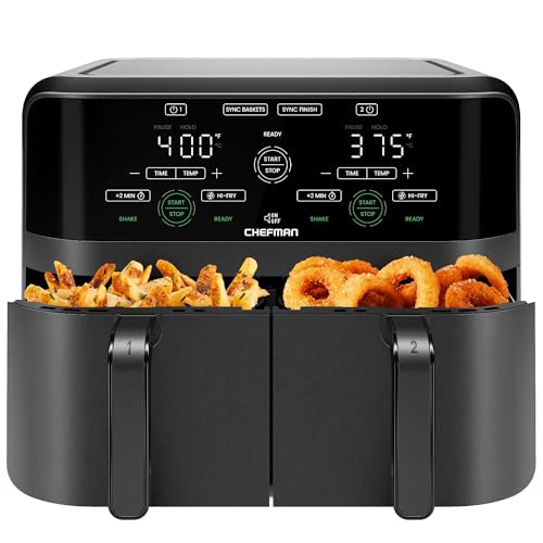 6 Quart Dual Basket Air Fryer with Digital Touchscreen P315