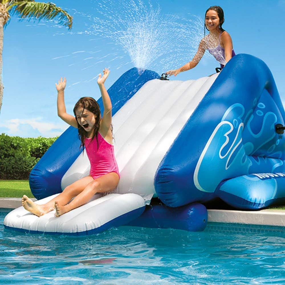 Inflatable Play Center Swimming Pool with Water Slide for Kids and Adults I40194