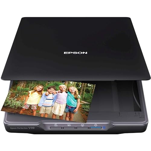 Color Photo and Document Flatbed Scanner, 4800 dpi, Black U567264
