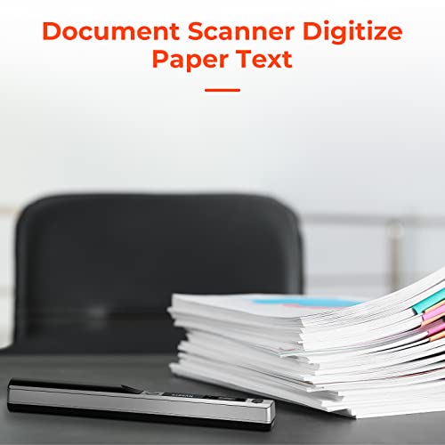 Portable Scanner for A4 Documents Photos, 900 DPI, Flat Scanning, Includes 16G SD Card I7693