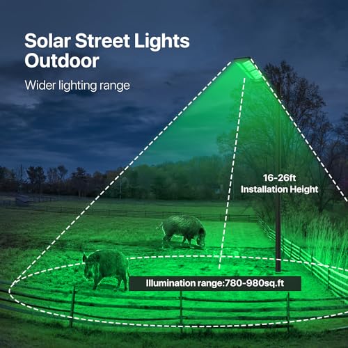 Green Solar Hog Hunting Light with Remote K255