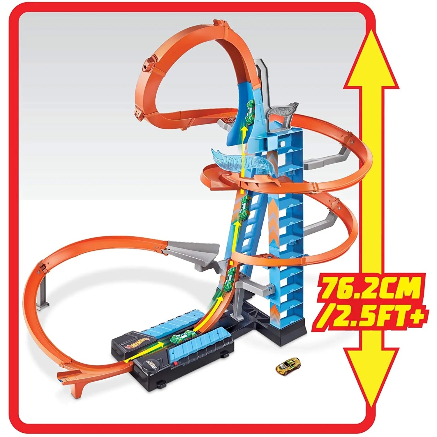 Action Sky Crash Tower Track Motorized Racing Playset Z7160