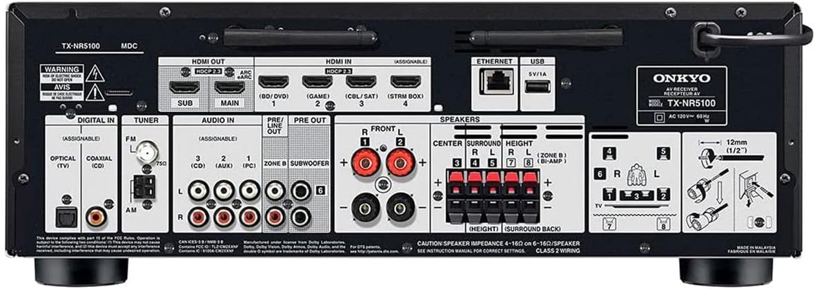 7.2 Channel Network A/V Receiver, Black R5838