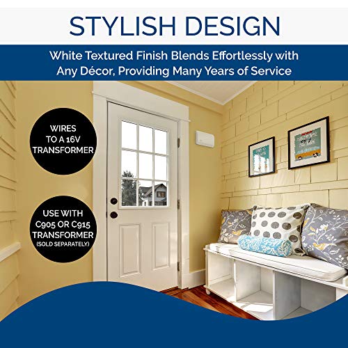Door Chime, White Textured W472