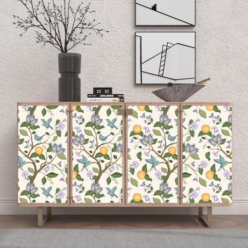 Vintage Beige Floral Peel and Stick Wallpaper Y50777