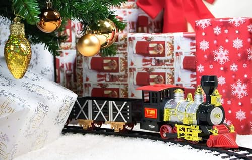 Christmas Train Set with Real Smoke, Lights and Sounds D20112