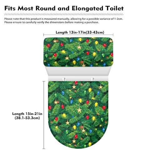Christmas Toilet Lid and Tank Cover Set for Bathroom Decor K51670