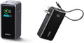 Anker Prime Power Bank, 20,000mAh Portable Charger with 200W Output 3-in-1 Portable iPhone Charger, 10,000mAh Power Bank with Built-in USB-C Cable and Foldable AC Plug