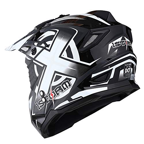 Adult Motocross Helmet Full Face Racing Style Matt Black D9788