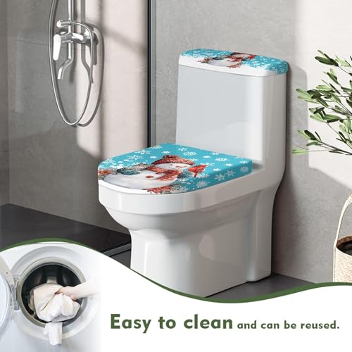 Christmas Toilet Lid and Tank Cover Set for Bathroom Decor K51670