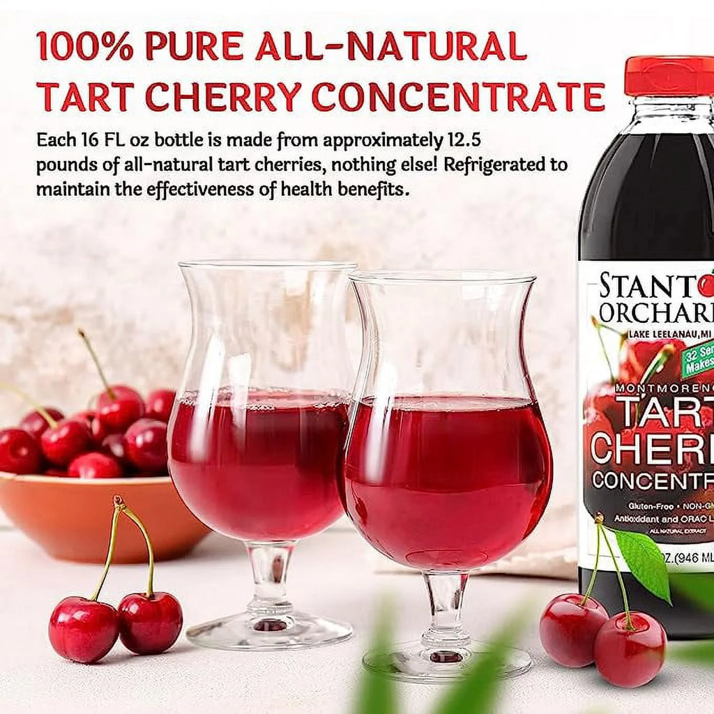 Tart Cherry Montmorency Concentrate Juice, 32 Fl Oz, 2 Pack V1947