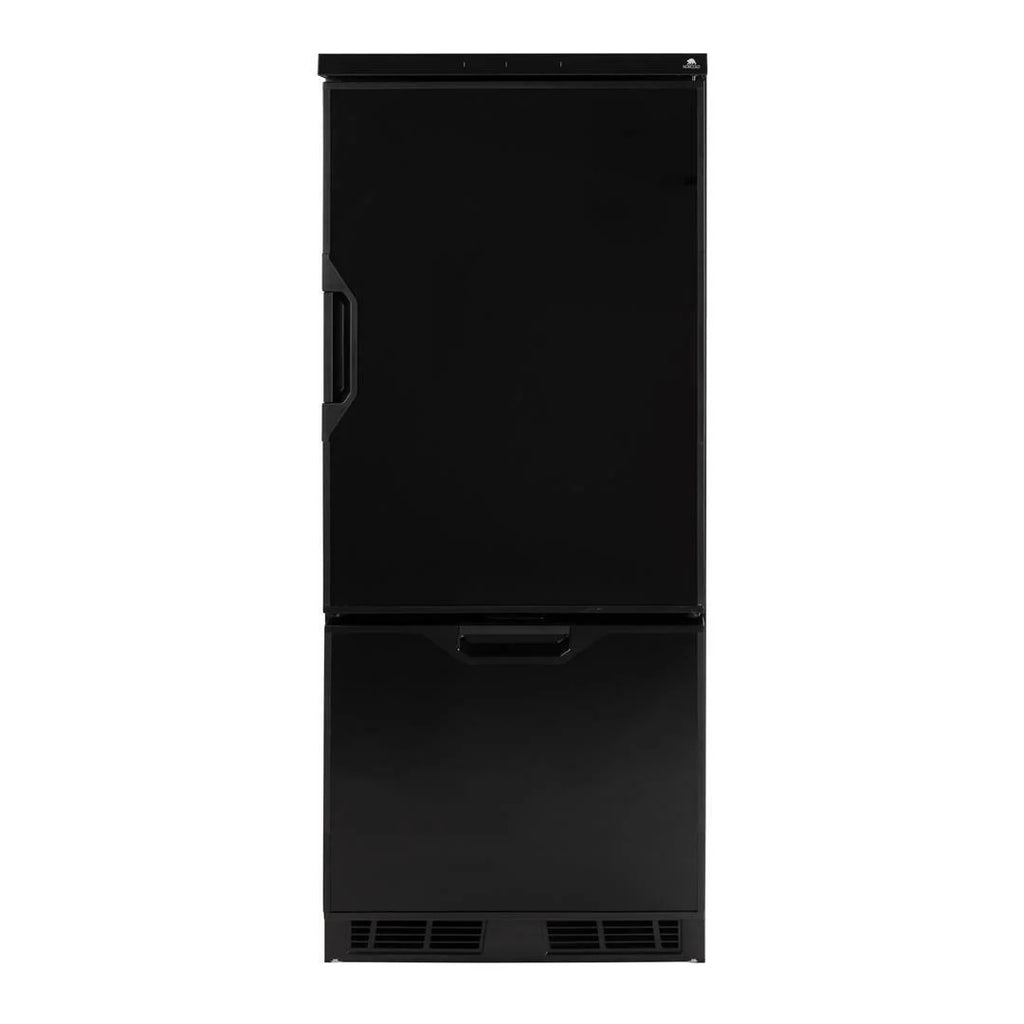 6.2 Cu Ft Dual Compartment Refrigerator with Freezer, Black Trim Y199540
