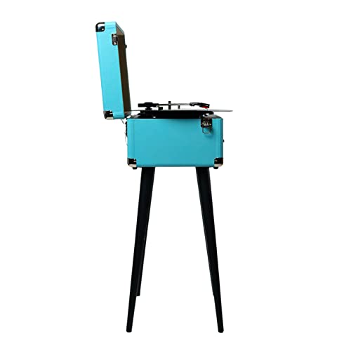 5-in-1 Turntable Music Center with 3-Speed Record Player, FM Radio, Bluetooth, Stereo Speakers H765976